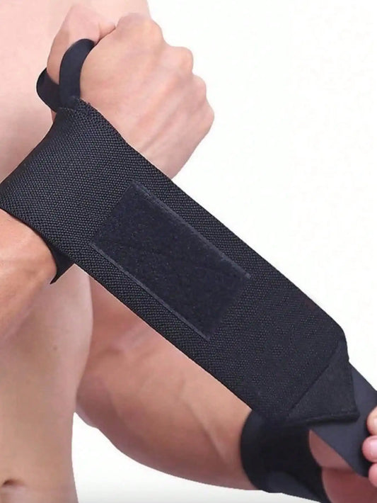 2 Pcs Elastic Wrist Wraps, Wrist Support Brace, Wrist Wraps Guard Wrist Band for Gym Weightlifting, Fitness Protection, Barbell