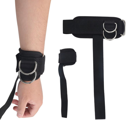 2Pcs Wrist Straps for Weightlifting Straps with D Ring Weight Lifting Straps Deadlift Straps for Gym Straps
