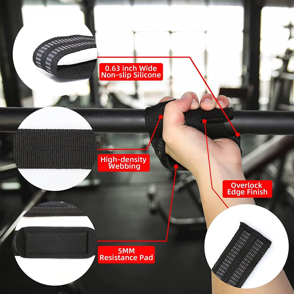 Weight Lifting Straps, Wrist Deadlift Straps with Padding, Wrist Lifting Straps for Weightlifting,Powerlifting,Strength Training