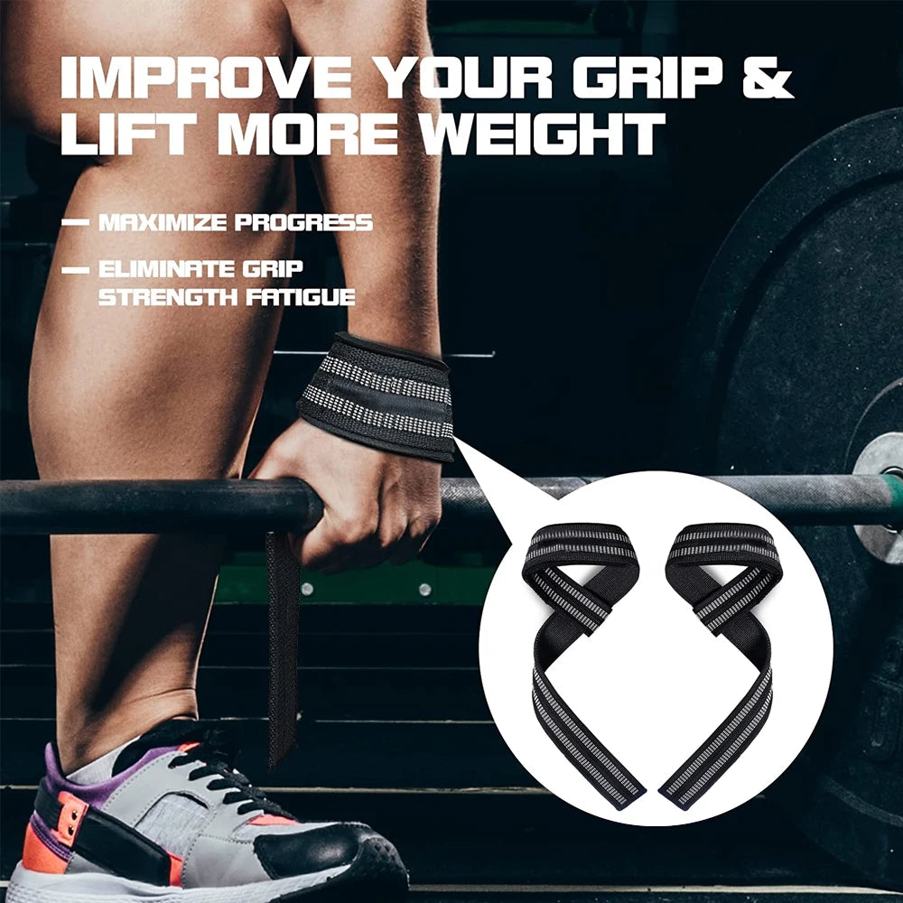 Weight Lifting Straps, Wrist Deadlift Straps with Padding, Wrist Lifting Straps for Weightlifting,Powerlifting,Strength Training
