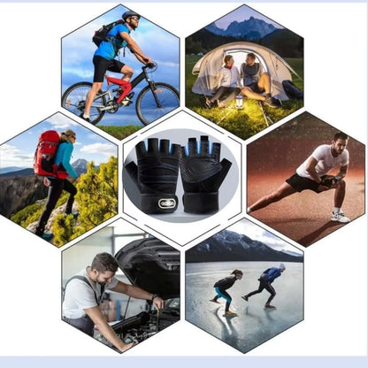 Cycling Gloves Gloves Half Finger Gloves Anti-Slip Shock-Absorbing Breathable Glove for Fitness Cycling Outdoor Sports Unisex