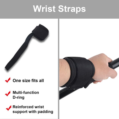 2Pcs Wrist Straps for Weightlifting Straps with D Ring Weight Lifting Straps Deadlift Straps for Gym Straps