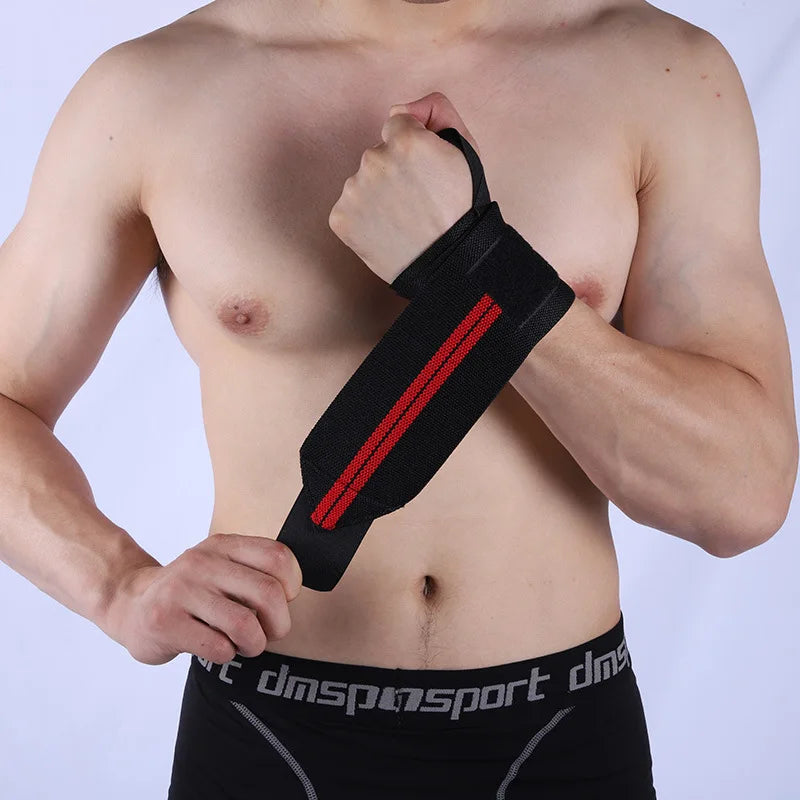 2 Pcs Elastic Wrist Wraps, Wrist Support Brace, Wrist Wraps Guard Wrist Band for Gym Weightlifting, Fitness Protection, Barbell
