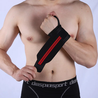 2 Pcs Elastic Wrist Wraps, Wrist Support Brace, Wrist Wraps Guard Wrist Band for Gym Weightlifting, Fitness Protection, Barbell